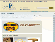 Tablet Screenshot of flexiblemillwork.com